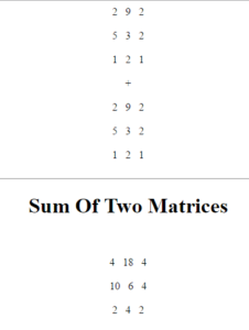 matrices